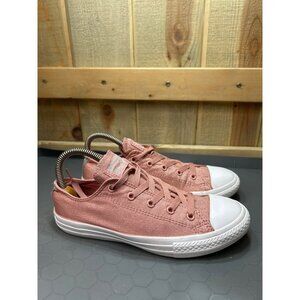 Converse Chuck Taylor All Star Junior Low Top Sneakers Pink Glitter Size 4 US